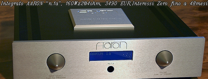 AARON n.1a integrato stereo TOP LEVEL da Plasmapan Italia